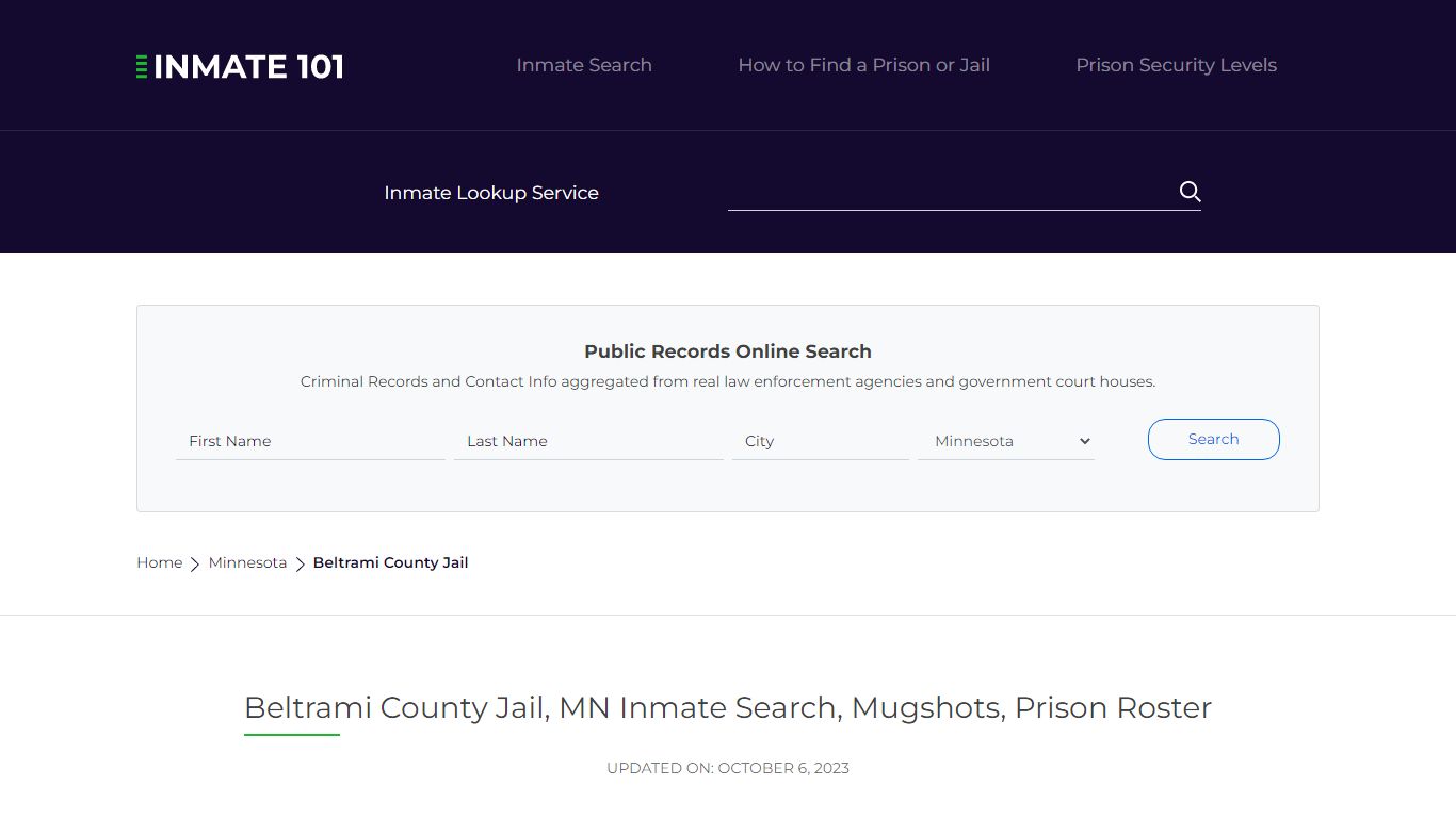 Beltrami County Jail, MN Inmate Search, Mugshots, Prison Roster